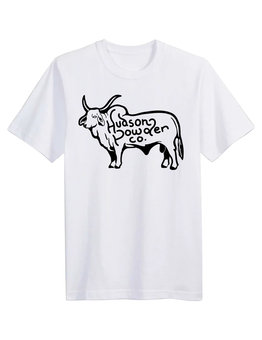 HPC American Brahman Bull Logo T-Shirt - White